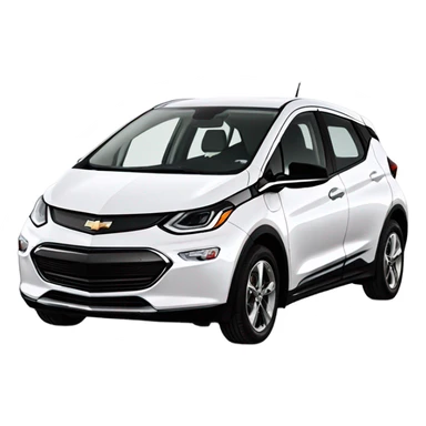 White 2023 Chevy Bolt EUV car sticker