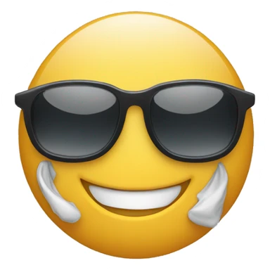 Smiling face with sunglasses  sticker