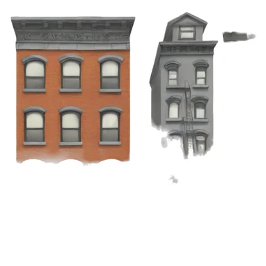 New York City buildings  sticker
