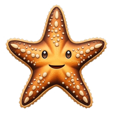 Starfish in leather wear sticker