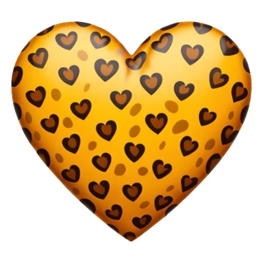 Un cuore leopardato sticker