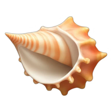 conch shell sticker