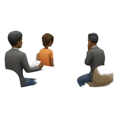 people sitting and watching someone give a powerpoint presentation sticker