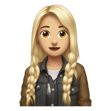 An egirl who said " B de bye" sticker