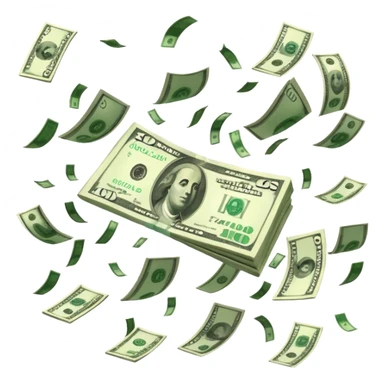 money falling sticker