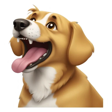 Hysterical dog sticker