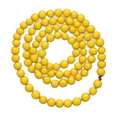 yellow beads sticker
