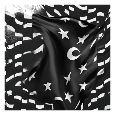 Black flag with the words "Arab Nation" written on it sticker