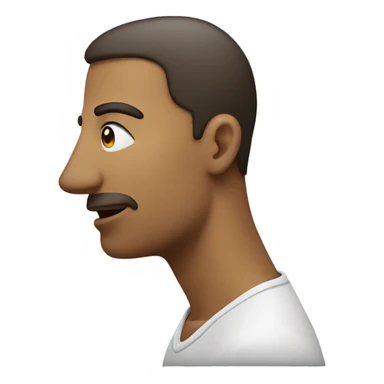 Side profile with a side eye  sticker