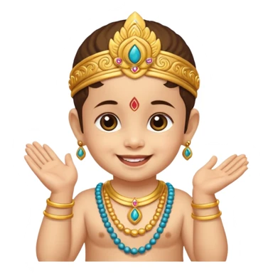 Cute baby murugan sticker