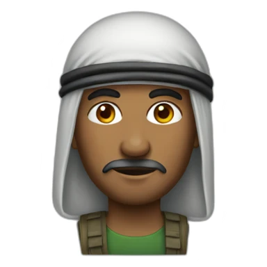 A Palestine man sticker