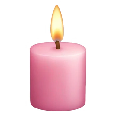 light pink candle sticker