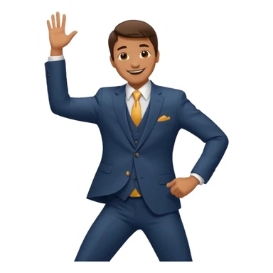 The stepper, an emoji of a man dancing sticker