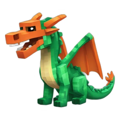 dragon cute Minecraft sticker