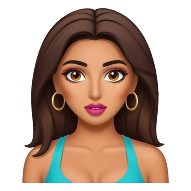 huda from love island crashout face  sticker