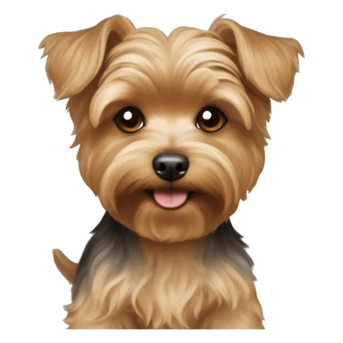 Light brown yorkie poo sticker