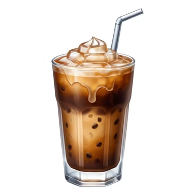 Winter iced coffee with no face  sticker