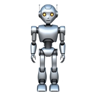 Robot Silent Companion, Full body. sticker