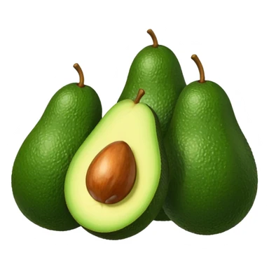 5 avocados whithout seed sticker