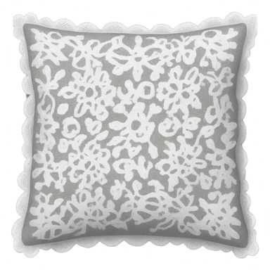 white lace pillow sticker
