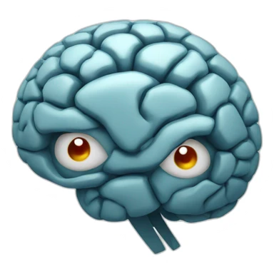 Brain with aperture sticker