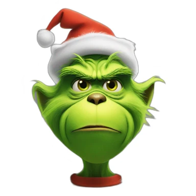Grinch in vr headset sticker