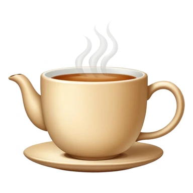 steaming cup of tea sticker