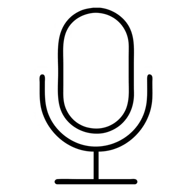 outlined microphone icon sticker