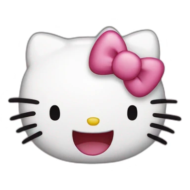 Hello kitty giggling sticker