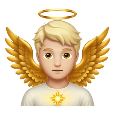 Healer male angel sticker
