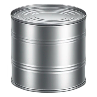 Open Empty Tin Can Isolated sticker