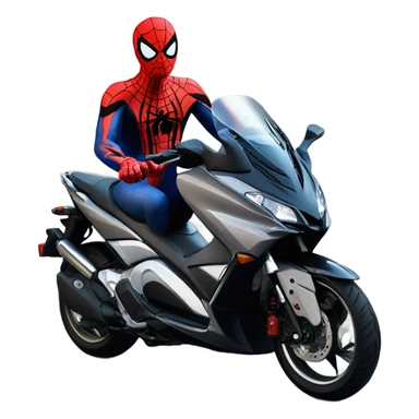 Spider-Man on yamaha tmax 2016 sticker