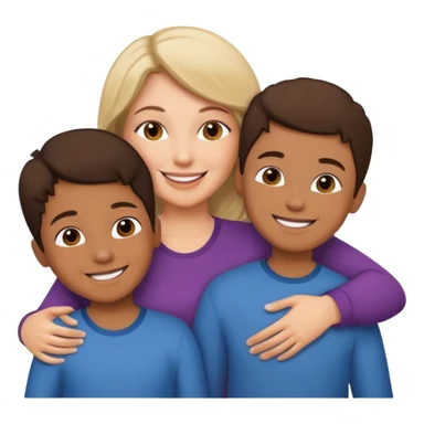 mom and kids sticker