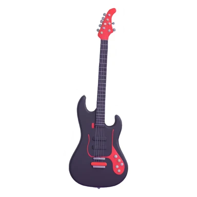 futuristic synthesizer guitar sticker