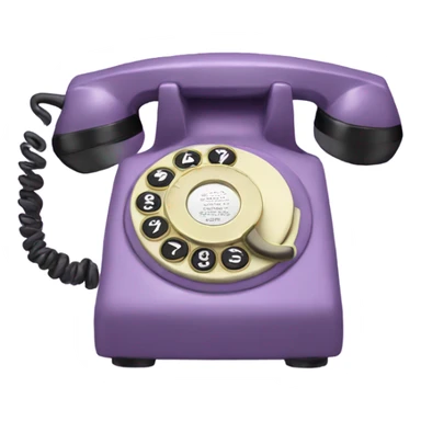 light purple old fashion phone sticker