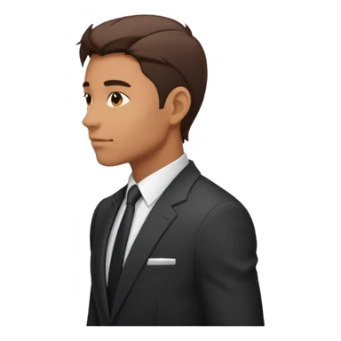 Man in suit side sticker