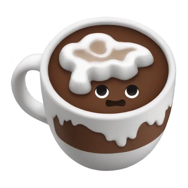Cup hot chocolate  sticker