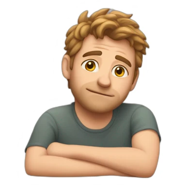 Josh mrowca being lazy sticker