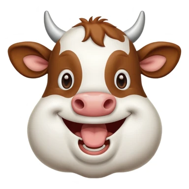 cow laughing sticker