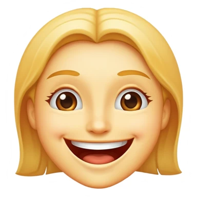 happy smiling face with big smile and joy sticker