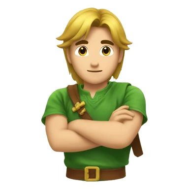 Link Who kisses  sticker
