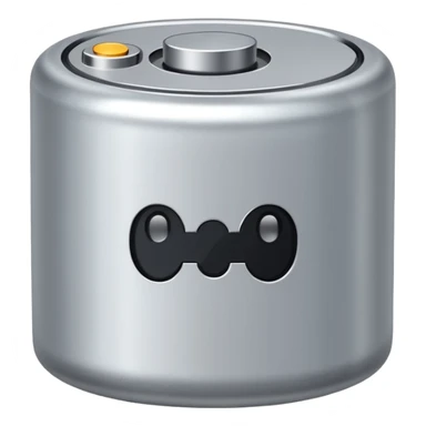 realistic small battery sticker