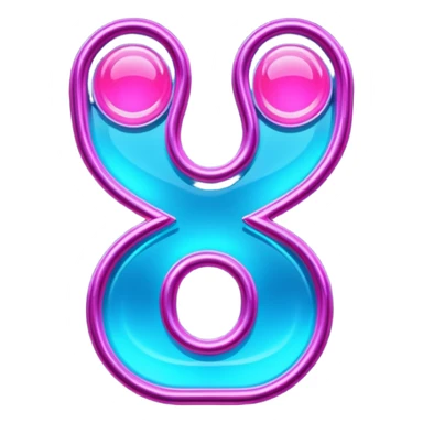 Neon Sign – Bright pink-blue glowing sign, futuristic font.
 sticker