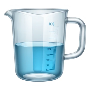 Empty Measuring cup glass sticker
