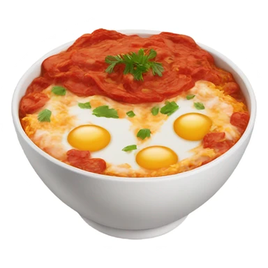 Make an emoji of traditional Turkish dish menemen sticker