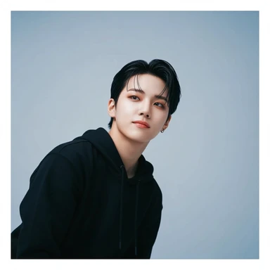 kpop profile picture, minimal, expressive, variation 1 sticker