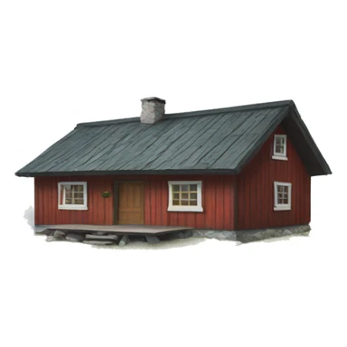 Norwegian Cabin sticker