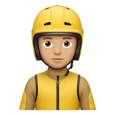 BMX rider yellow man with helmets sticker
