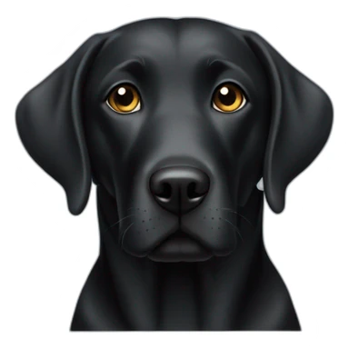 A black female labrador sticker