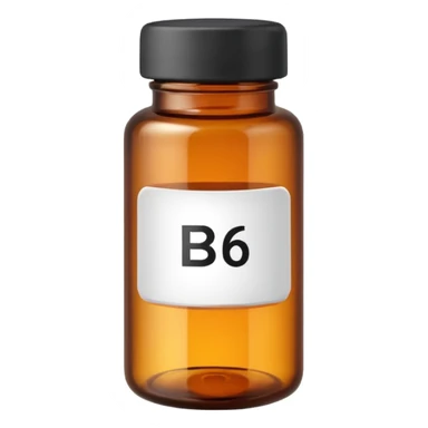 Vitamin b6 in a bottle sticker